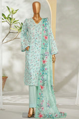 Bin Saeed Stitched 3 Piece Exclusive Printed Lawn Vol-01 Suit-LSM-2638 FEROZI