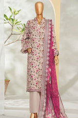 Bin Saeed Stitched 3 Piece Exclusive Printed Lawn Vol-01 Suit-LSM-2671 SKIN