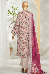 Bin Saeed Stitched 3 Piece Exclusive Printed Lawn Vol-01 Suit-LSM-2671 SKIN