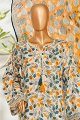 Bin Saeed Stitched 3 Piece Exclusive Printed Lawn Vol-01 Suit-LSM-2672 MULTI