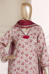 Bin Saeed Stitched 3 Piece Exclusive Printed Lawn Vol-02 Suit-LSM-2771-SKIN