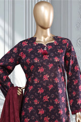 Bin Saeed Stitched 3 Piece Exclusive Printed Lawn Vol-02 Suit-LSM-2823-PURPLE
