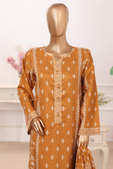 Bin Saeed Stitched 3 Piece Luxury Printed Lawn Vol-05 Suit-LSM-2836-MUSTARD