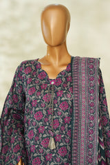 Bin Saeed Stitched 3 Piece Exclusive Printed Lawn Vol-04 Suit-LSM-2839-BLUE