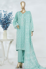 Bin Saeed Stitched 3 Piece Luxury Printed Lawn Vol-05 Suit-LSM-2840-FEROZI
