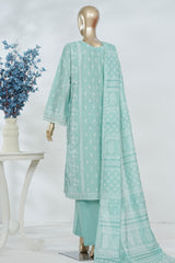 Bin Saeed Stitched 3 Piece Luxury Printed Lawn Vol-05 Suit-LSM-2840-FEROZI