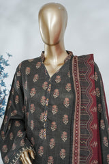 Bin Saeed Stitched 3 Piece Luxury Printed Lawn Vol-05 Suit-LSM-2849-GREY