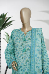 Bin Saeed Stitched 3 Piece Exclusive Printed Lawn Vol-08 Suit-LSM-2888-Sea Green