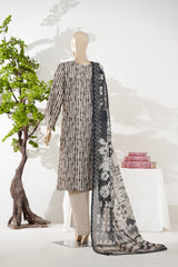 Bin Saeed Stitched 3 Piece Exclusive Printed Lawn Vol-08 Suit-LSM-2890-Ferozi