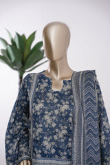 Bin Saeed Stitched 3 Piece Exclusive Printed Lawn Vol-09 Suit-LSM-2917-Blue