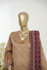 Bin Saeed Stitched 3 Piece Exclusive Printed Lawn Vol-10 Suit-LSM-2948-SKIN