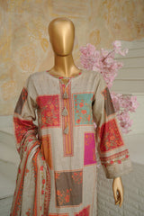 Bin Saeed Stitched 3 Piece Exclusive Printed Lawn Vol-11 Suit-LSM-3068-SKIN