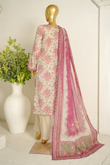 Bin Saeed Stitched 3 Piece Exclusive Printed Lawn Vol-11 Suit-LSM-3122-SKIN