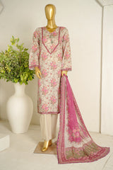 Bin Saeed Stitched 3 Piece Exclusive Printed Lawn Vol-11 Suit-LSM-3122-SKIN