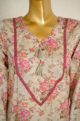 Bin Saeed Stitched 3 Piece Exclusive Printed Lawn Vol-11 Suit-LSM-3122-SKIN
