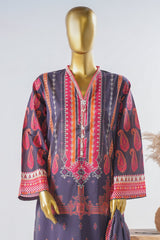 Bin Saeed Stitched 3 Piece Exclusive Printed Lawn Vol-11 Suit-LSM-3137-PRUPLE