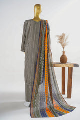 Bin Saeed Stitched 3 Piece Exclusive Printed Lawn Vol-11 Suit-LSM-3141-SKIN