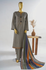 Bin Saeed Stitched 3 Piece Exclusive Printed Lawn Vol-11 Suit-LSM-3141-SKIN