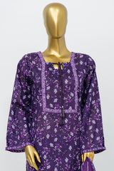 Bin Saeed Stitched 3 Piece Exclusive Printed Lawn Vol-12 Suit-LSM-3164-PURPLE