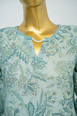Bin Saeed Stitched 3 Piece Exclusive Printed Lawn Vol-12 Suit-LSM-3181-FEROZI