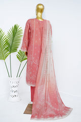 Bin Saeed Stitched 3 Piece Exclusive Printed Lawn Vol-13 Suit-LSM-3230-PINK