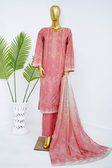 Bin Saeed Stitched 3 Piece Exclusive Printed Lawn Vol-13 Suit-LSM-3230-PINK