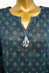 Bin Saeed Stitched 3 Piece Exclusive Printed Lawn Vol-13 Suit-LSM-3235-BLUE