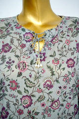 Bin Saeed Stitched 3 Piece Exclusive Printed Lawn Vol-13 Suit-LSM-3253-Sky