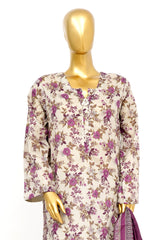 Bin Saeed Stitched 3 Piece Exclusive Printed Lawn Vol-14 Suit-LSM-3271-SKIN