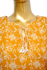 Bin Saeed Stitched 3 Piece Exclusive Printed Lawn Vol-14 Suit-LSM-3276-MUSTARD