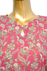Bin Saeed Stitched 3 Piece Exclusive Printed Lawn Vol-14 Suit-LSM-3277-MAROON
