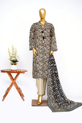 Bin Saeed Stitched 3 Piece Exclusive Printed Lawn Vol-14 Suit-LSM-3284-SKIN