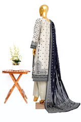 Bin Saeed Stitched 3 Piece Exclusive Printed Lawn Vol-14 Suit-LSM-3285-SKIN