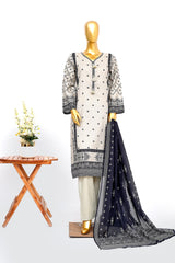 Bin Saeed Stitched 3 Piece Exclusive Printed Lawn Vol-14 Suit-LSM-3285-SKIN