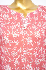 Bin Saeed Stitched 3 Piece Exclusive Printed Lawn Vol-14 Suit-LSM-3292-RUST