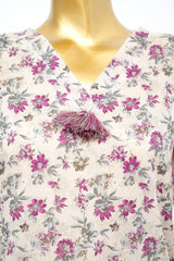 Bin Saeed Stitched 3 Piece Exclusive Printed Lawn Vol-14 Suit-LSM-3293-CREAM