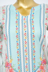 Bin Saeed Stitched 3 Piece Exclusive Printed Lawn Vol-14 Suit-LSM-3295-S.BLUE