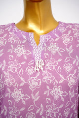 Bin Saeed Stitched 3 Piece Exclusive Printed Lawn Vol-15 Suit-LSM-3298-PURPLE