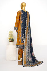 Bin Saeed Stitched 3 Piece Exclusive Printed Lawn Vol-15 Suit-LSM-3300-BLACK