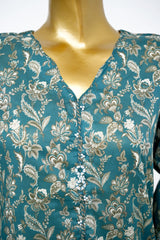 Bin Saeed Stitched 3 Piece Exclusive Printed Lawn Vol-15 Suit-LSM-3314-GREEN