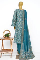 Bin Saeed Stitched 3 Piece Exclusive Printed Lawn Vol-15 Suit-LSM-3314-GREEN