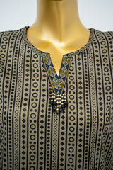 Bin Saeed Stitched 3 Piece Exclusive Printed Lawn Vol-15 Suit-LSM-3332-BLACK