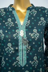 Bin Saeed Stitched 3 Piece Exclusive Printed Lawn Vol-15 Suit-LSM-3345-ZINK
