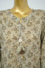 Bin Saeed Stitched 3 Piece Exclusive Printed Lawn Vol-16 Suit-LSM-3364-SKIN