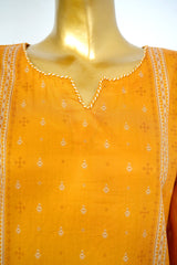 Bin Saeed Stitched 3 Piece Exclusive Printed Lawn Vol-17 Suit-LSM-3408-YELLOW