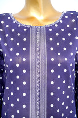 Bin Saeed Stitched 3 Piece Exclusive Printed Lawn Vol-17 Suit-LSM-3433-PURPLE