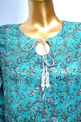 Bin Saeed Stitched 3 Piece Printed Lawn With Farshi Shalwar Vol-04 Suit-LSM-3441-GREEN