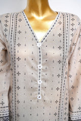 Bin Saeed Stitched 3 Piece Exclusive Printed Lawn Vol-18 Suit-LSM-3451-SKIN