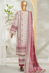 Bin Saeed Stitched 3 Piece Exclusive Printed Lawn Vol-01 Suit-LSM-2604 SKIN