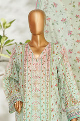 Bin Saeed Stitched 3 Piece Exclusive Printed Lawn Vol-01 Suit-LSM-2607 PISTA